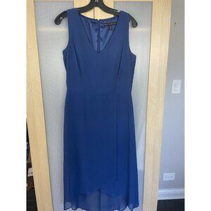 White House Black Market Sz. 6 Women's Sheath Dress High Low Flowy Wedding Party